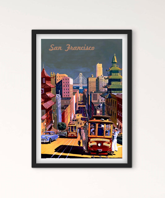 Affiche San Francisco Californie affichevintagefrance