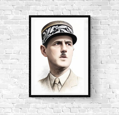 Affiche Général De Gaulle affichevintagefrance
