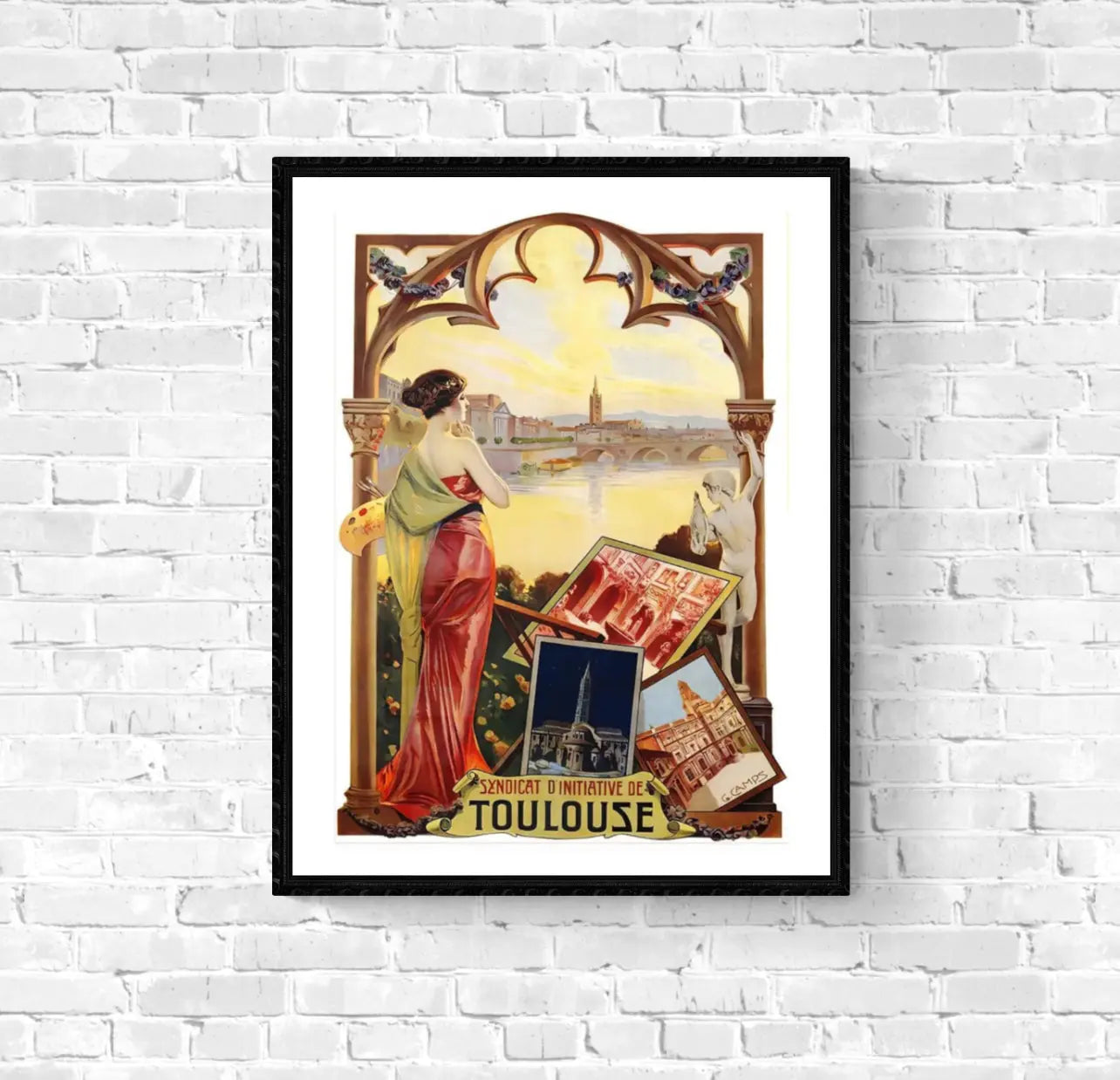 Affiche Toulouse affichevintagefrance
