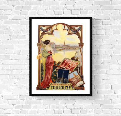 Affiche Toulouse affichevintagefrance