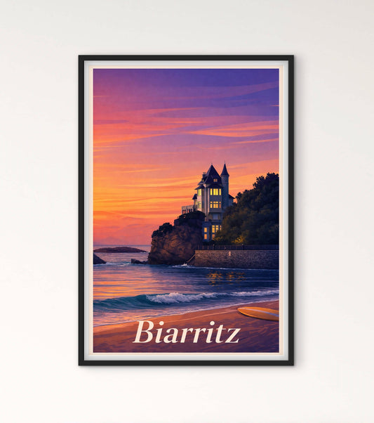 Affiché Biarritz affichevintagefrance
