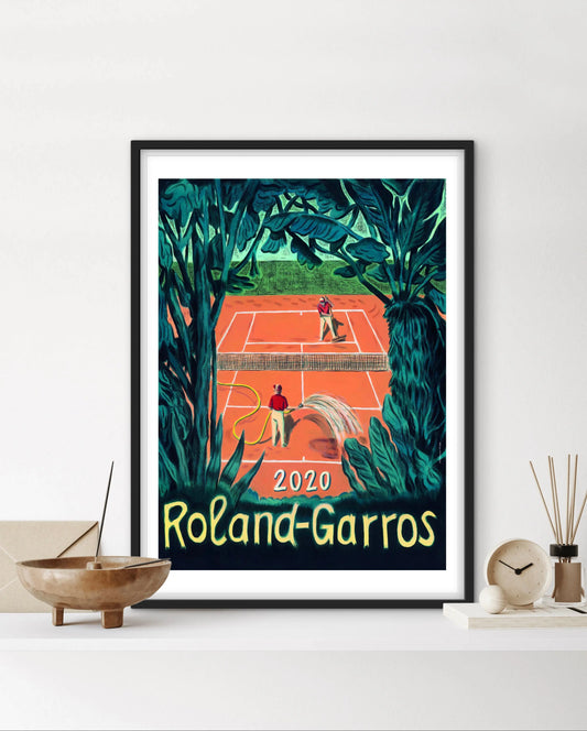 Affiche Roland Garros 2020 affichevintagefrance