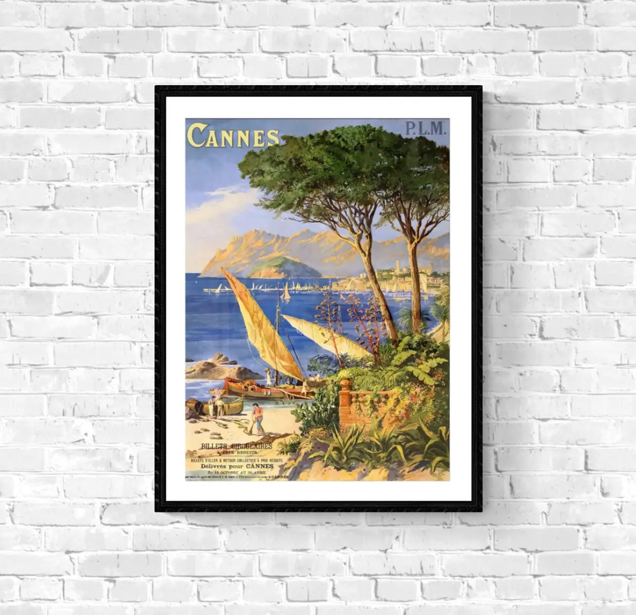 Affiche Cannes affichevintagefrance