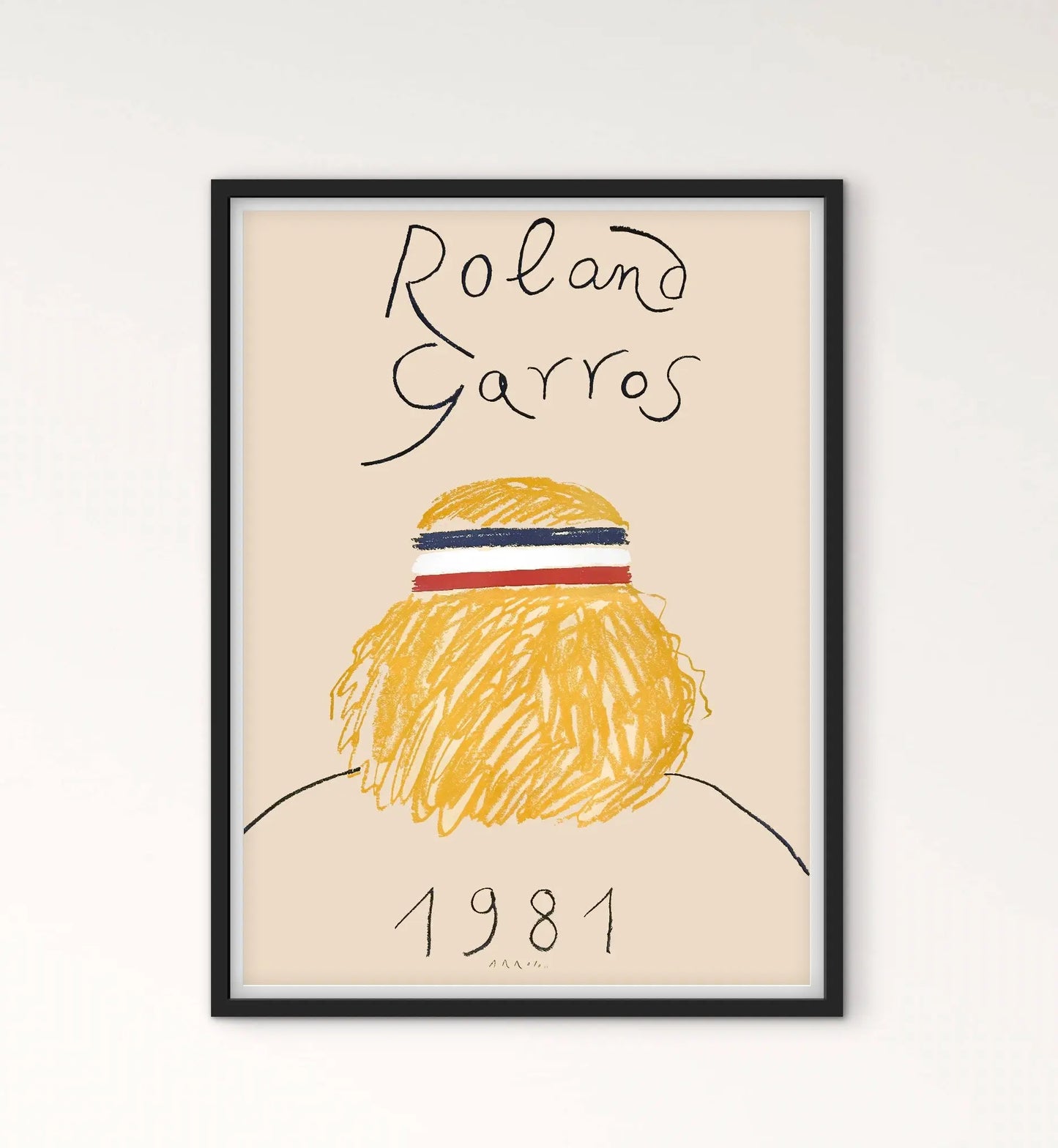 Affiche Tennis Roland Garros 1981 affichevintagefrance