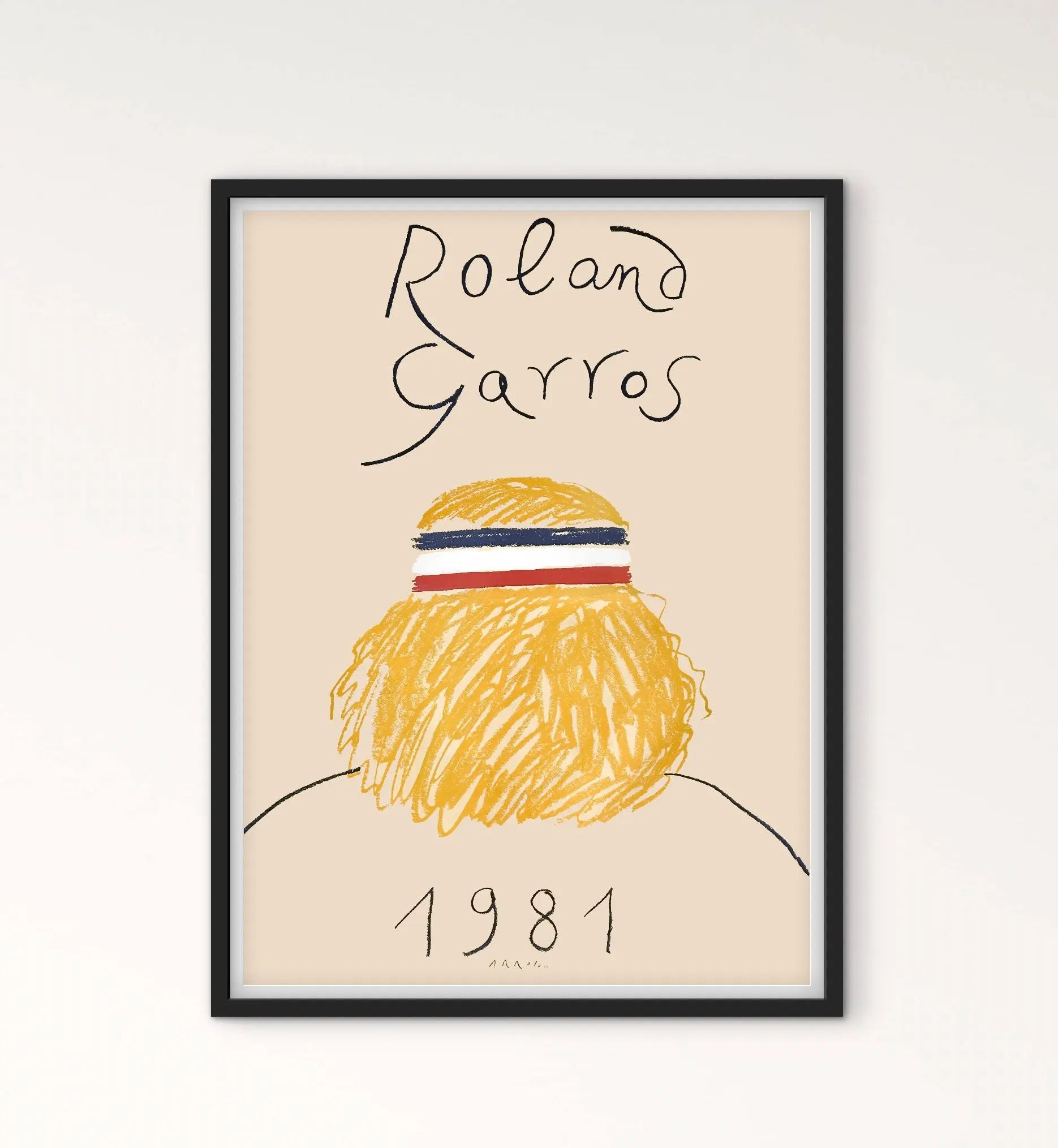 Affiche Tennis Roland Garros 1981 affichevintagefrance