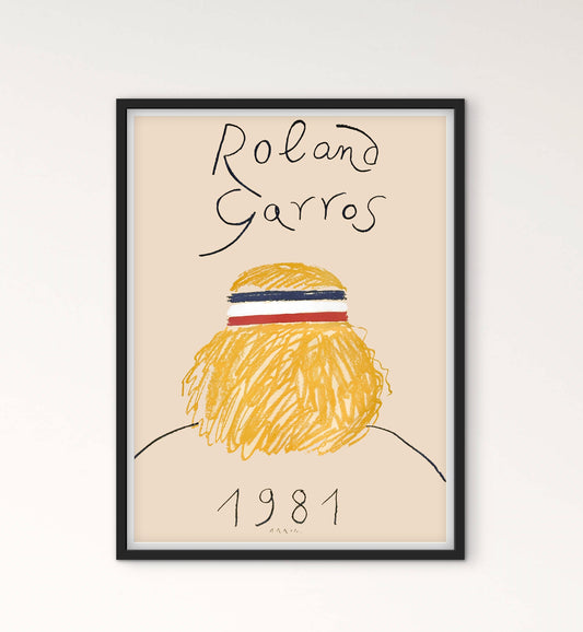 Affiche Tennis Roland Garros 1981