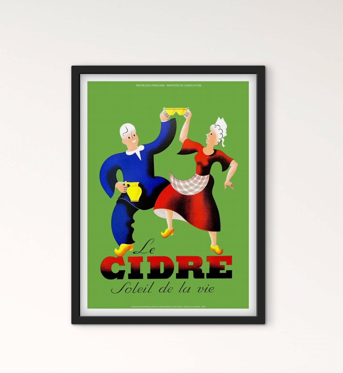 Affiche Le Cidre «  Soleil de la vie » affichevintagefrance