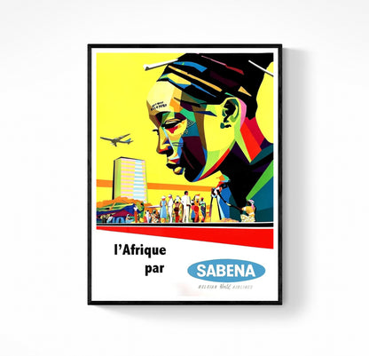 Affiche Afrique par Sabena