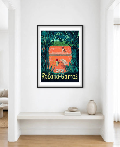 Affiche Roland Garros 2020 affichevintagefrance