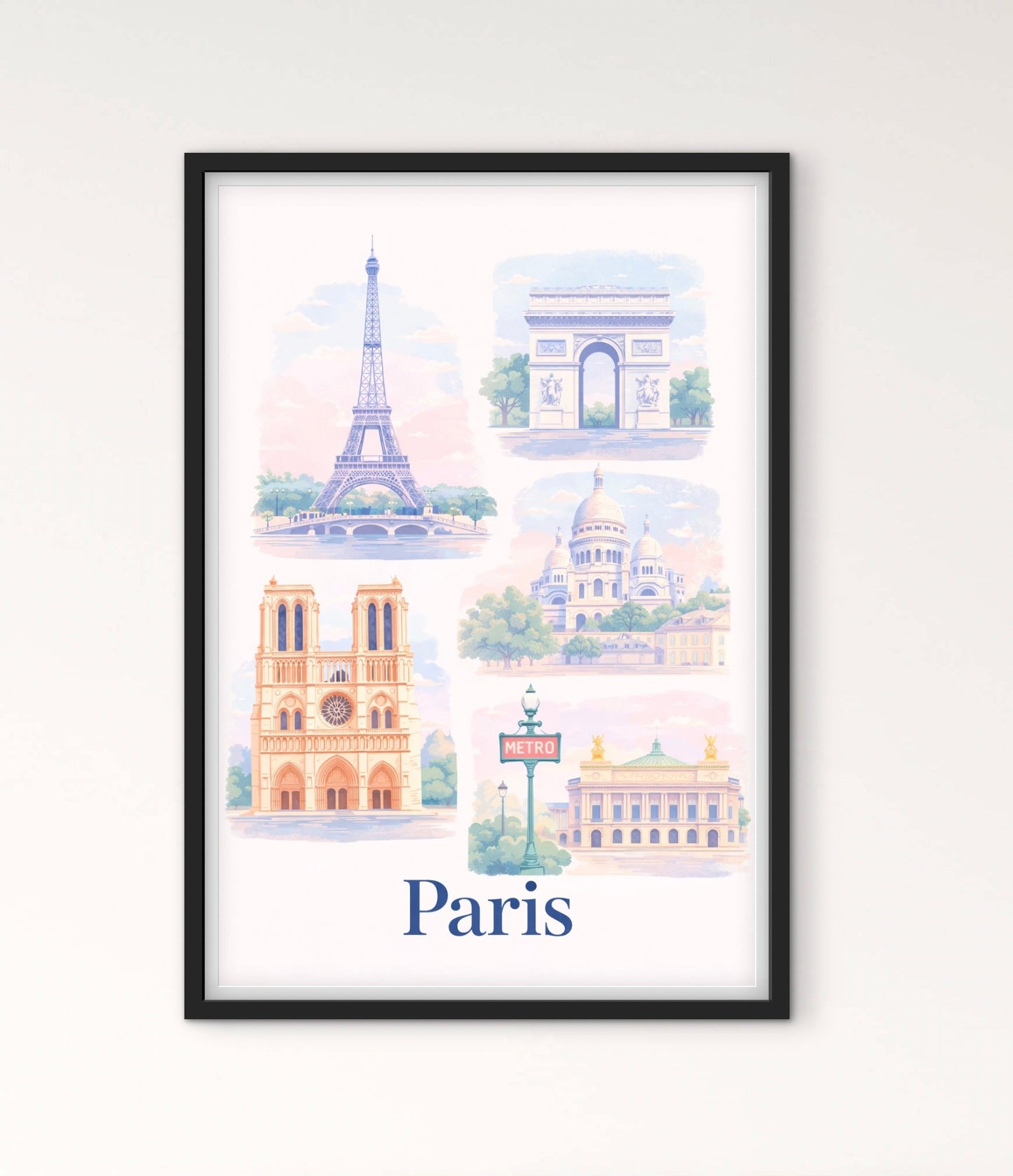 Affiche Paris monument affichevintagefrance