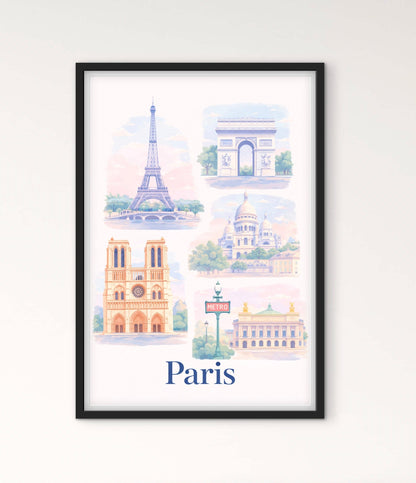 Affiche Paris monument affichevintagefrance