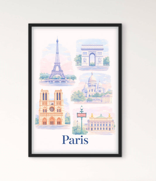 Affiche Paris monument affichevintagefrance