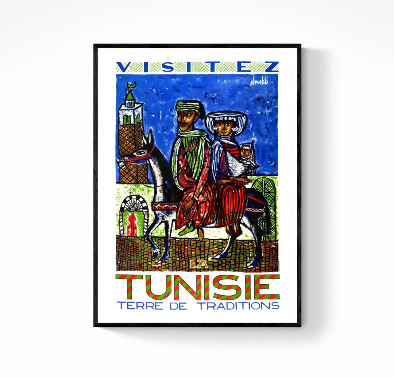 Affiche Visitez la Tunisie affichevintagefrance