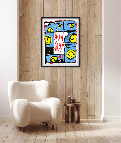 Affiche Tennis Roland Garros 1988