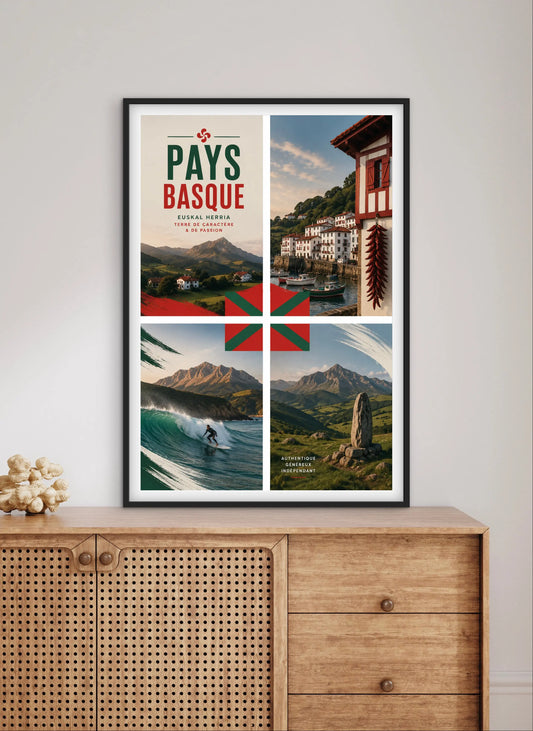 Affiche Pays Basque affichevintagefrance
