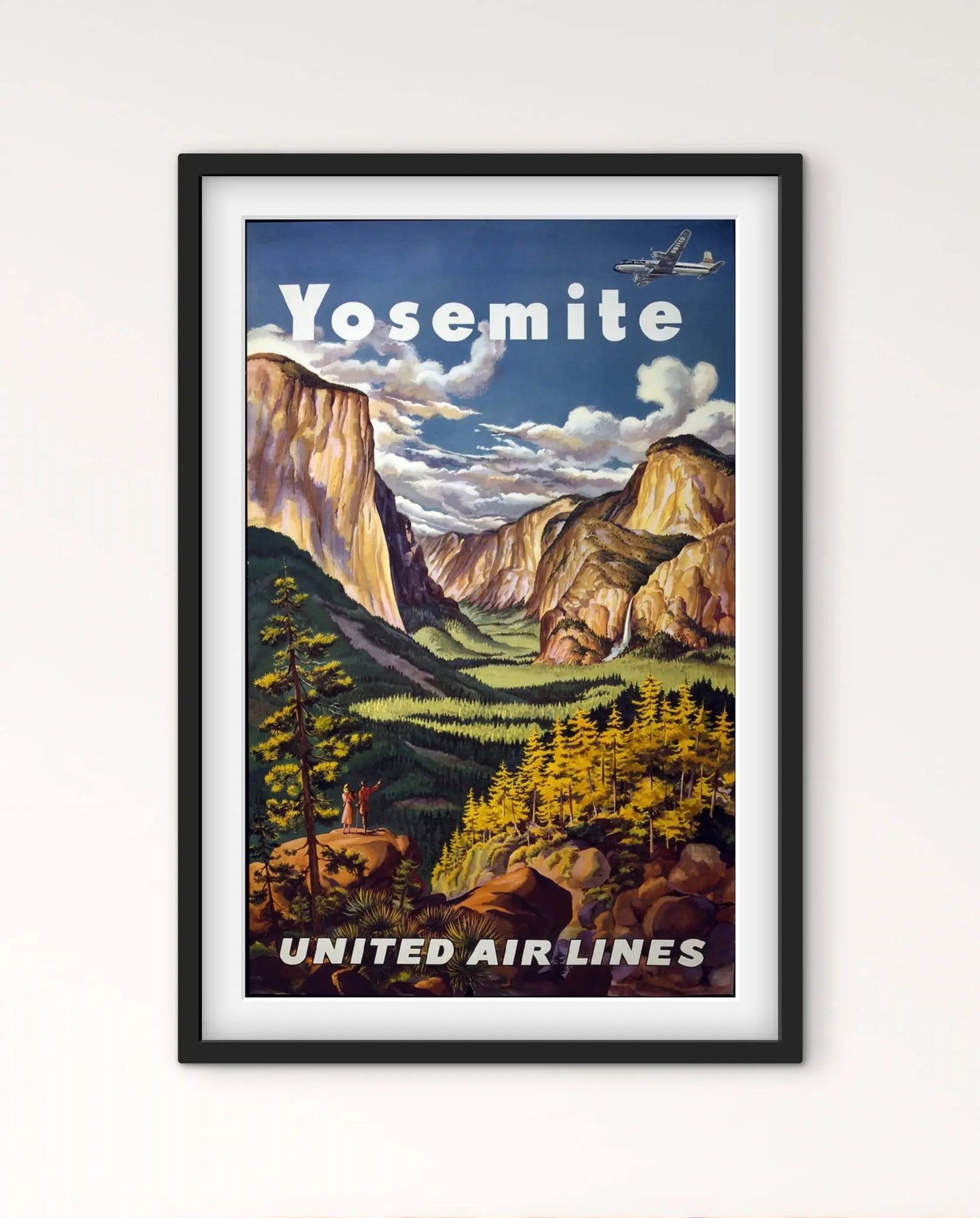 Affiche Parc national de Yosemite Montagne affichevintagefrance