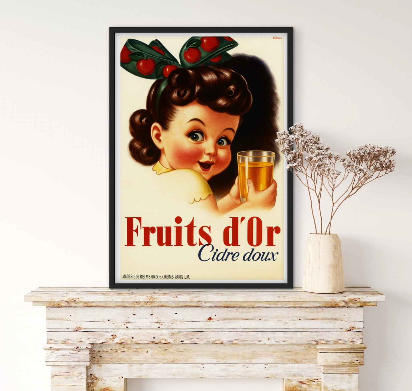 Affiche Cidre « fruits d’or » affichevintagefrance
