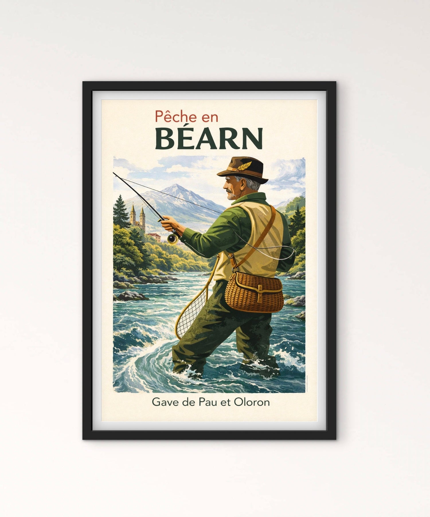 Affiche Béarn Pêche affichevintagefrance