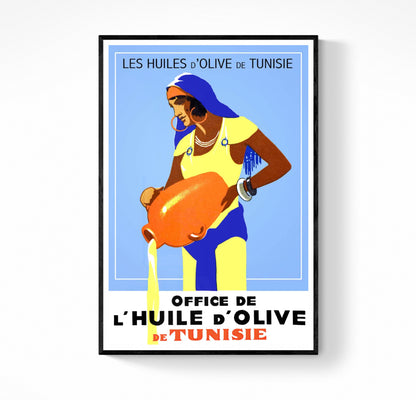 Affiche huile d’olive Tunisie