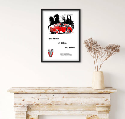 Affiche Sapeurs pompiers de Paris BSPP
