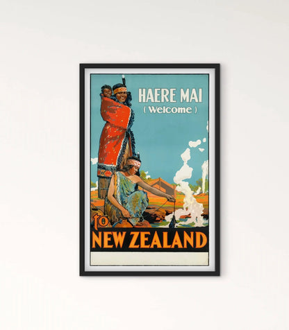 Affiche Nouvelle-Zélande affichevintagefrance