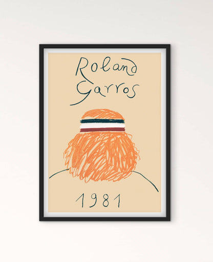 Affiche Tennis Roland Garros 1981