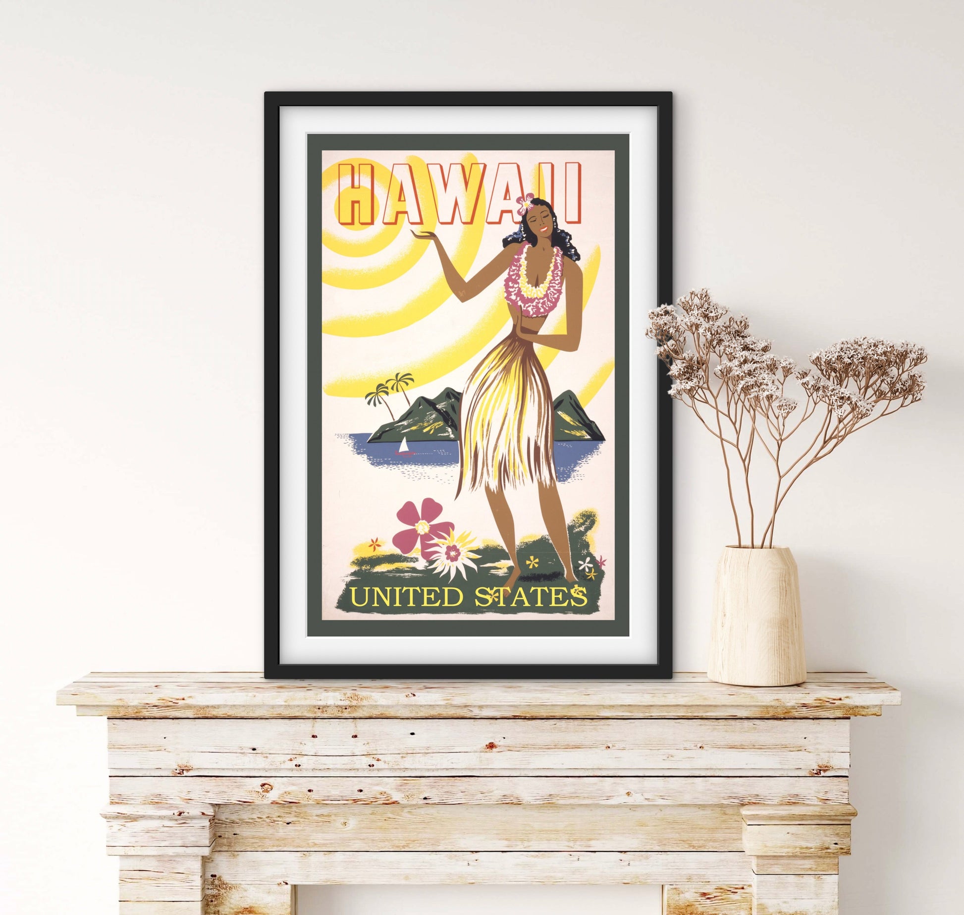 Affiche Hawaï affichevintagefrance