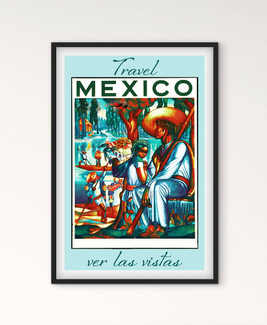 Affiche Mexico Voyage affichevintagefrance
