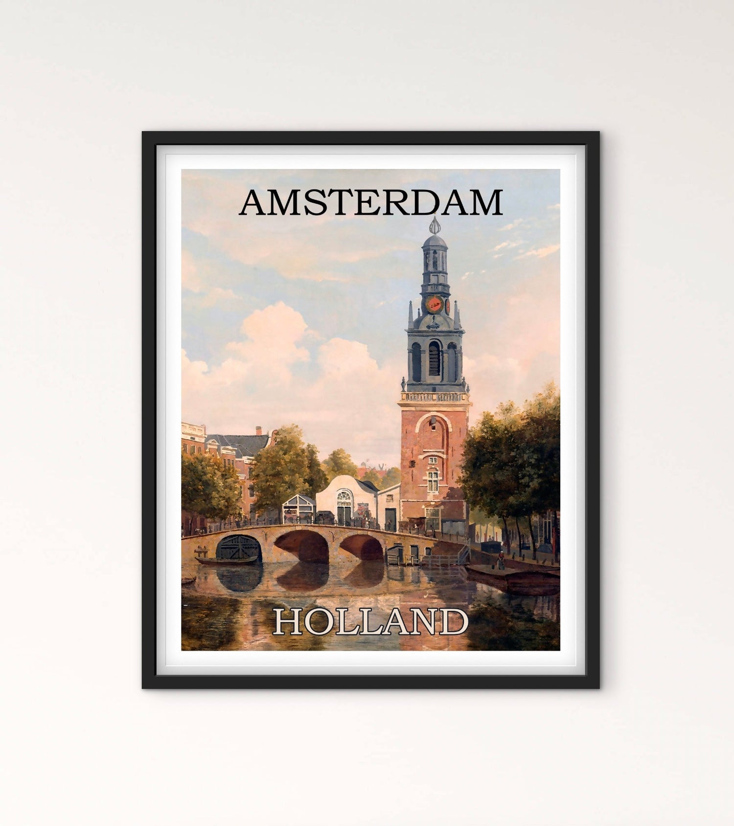 Affiche Amsterdam Pays bas affichevintagefrance