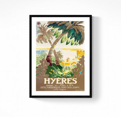 Affiche Hyères SNCF