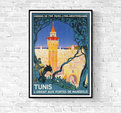 Affiche Tunis Tunisie PLM