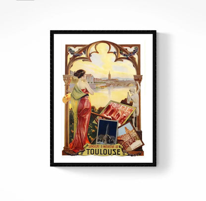 Affiche Toulouse affichevintagefrance