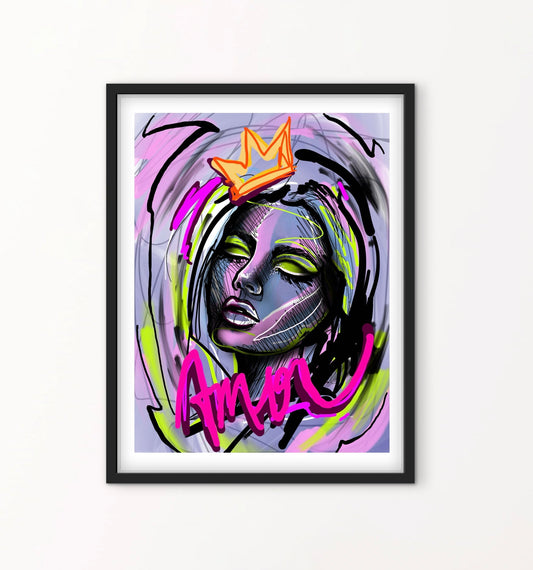 Affiche Tatouage Tatoo style graffiti artistique affichevintagefrance