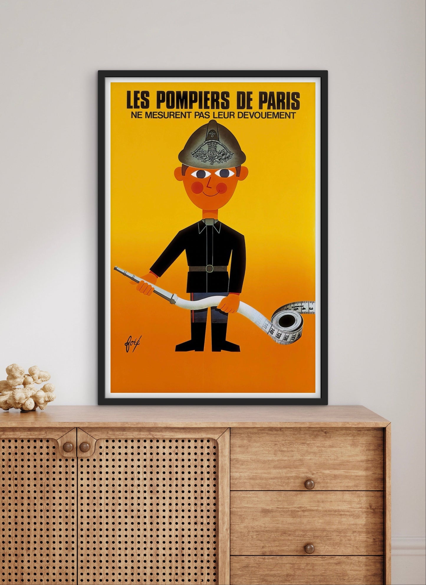 Affiche Pompiers de Paris affichevintagefrance