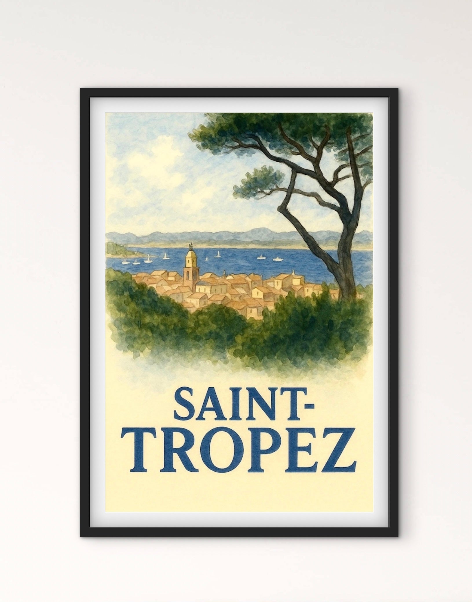 Affiche Saint Tropez affichevintagefrance