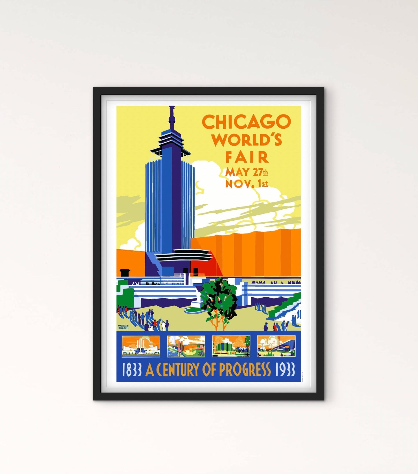 Affiche Chicago affichevintagefrance