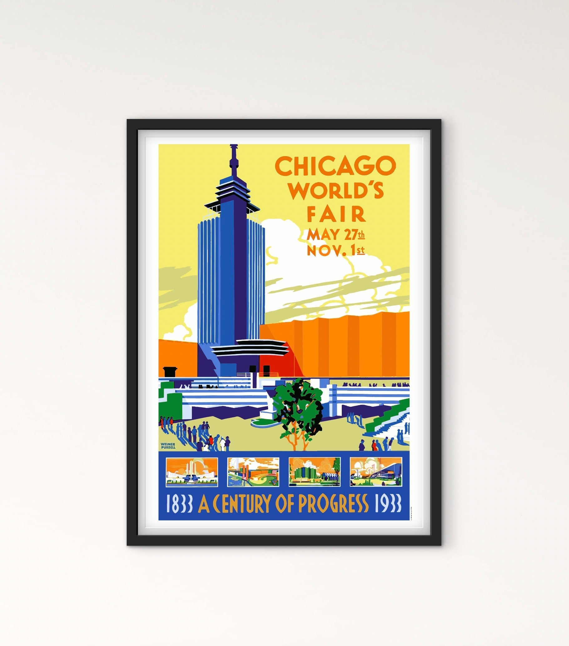 Affiche Chicago affichevintagefrance