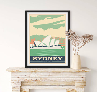 Affiche Sydney Australie affichevintagefrance