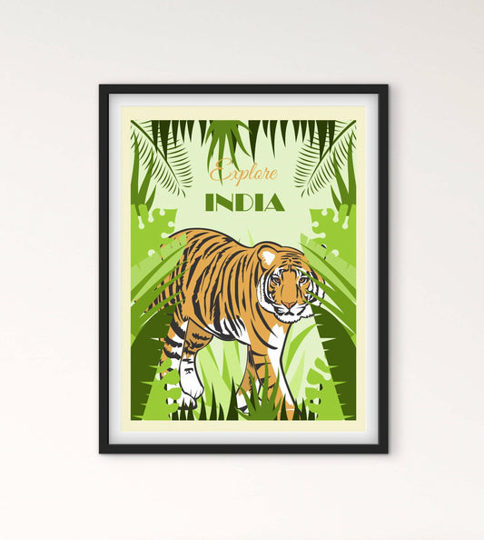 Affiche Inde voyage affichevintagefrance