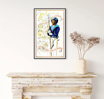 Affiche Engagez vous dans la Marine affichevintagefrance