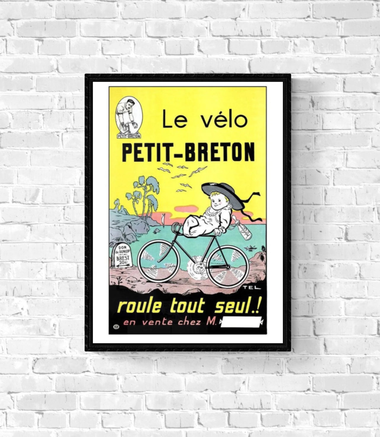 Affiche le petit vélo Breton