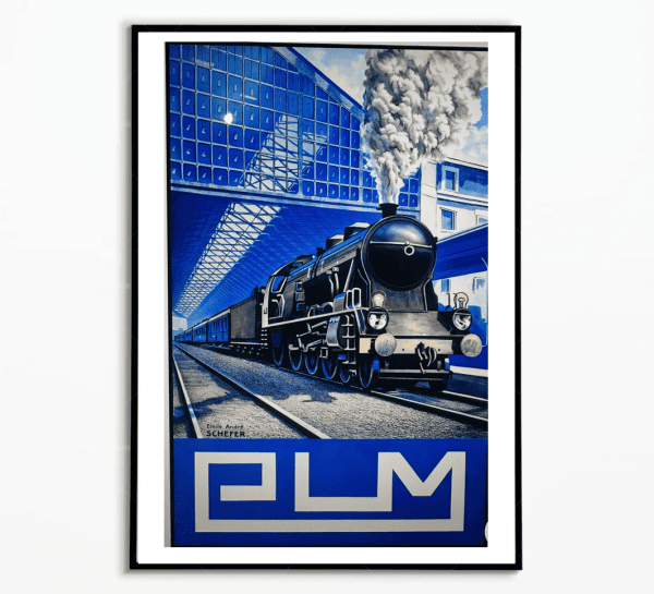 Affiche train Sncf Train Plm affichevintagefrance