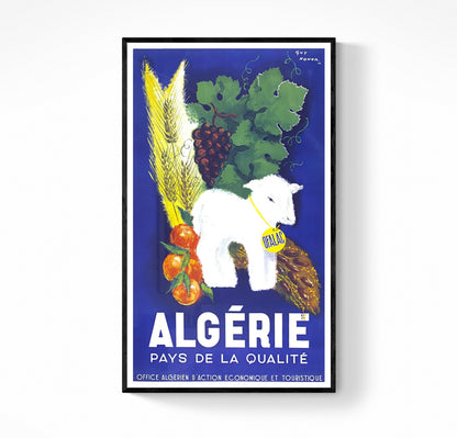 Affiche Algérie Mouton agriculture