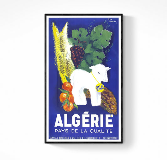 Affiche Algérie Mouton agriculture