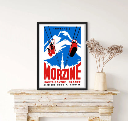 Affiche Morzine Ski affichevintagefrance
