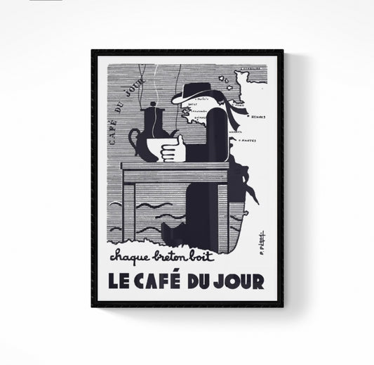 Affiche Breton Café