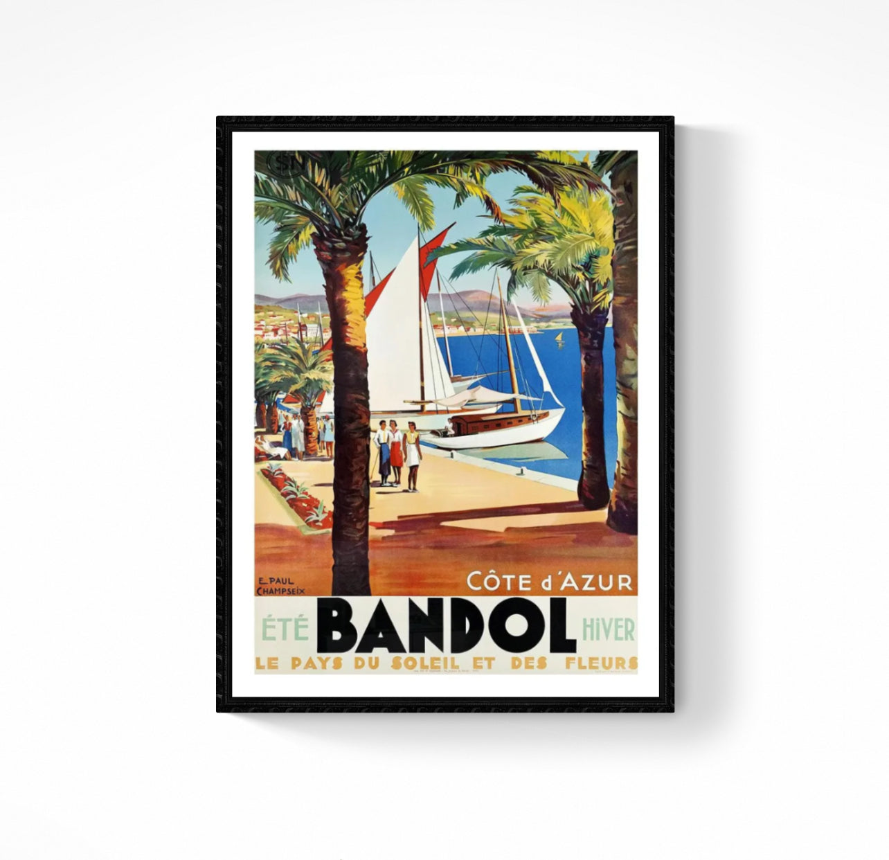 Affiche Bandol Côte d’Azur