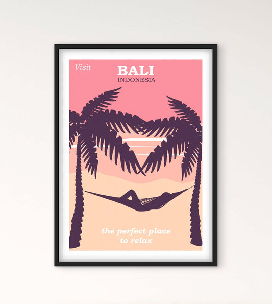 Affiche Bali Indonésie affichevintagefrance