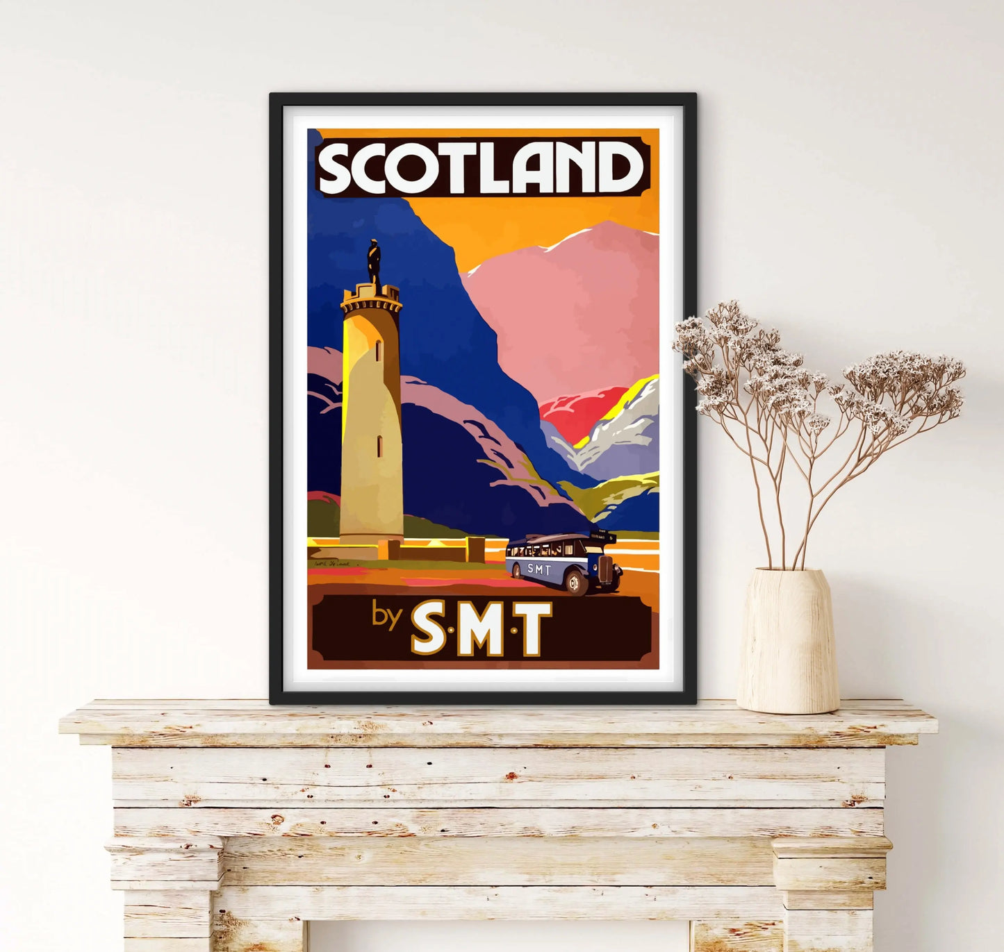 Affiche Écosse « Scotland by SMT » affichevintagefrance
