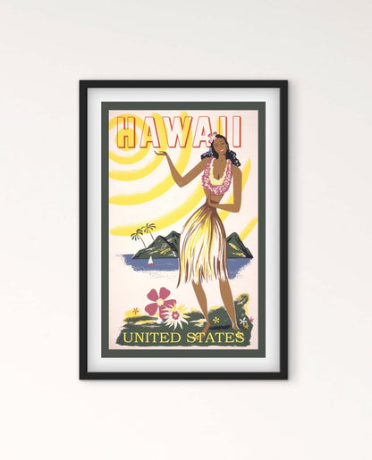 Affiche Hawaï affichevintagefrance